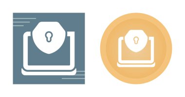 veri güvenliği web simgesi vektör illüstrasyonu