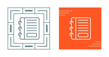 not defteri simgeleri ayarlandı, vektör illüstrasyonu.