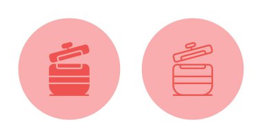 pot simgeleri ayarlandı, vektör illüstrasyon tasarımı 