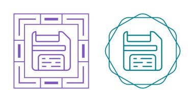 Beyaz arkaplanda izole edilmiş disket simgeleri, vektör illüstrasyonu 