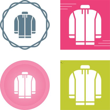 siyah ceket simgeleri beyaz arkaplanda izole edildi