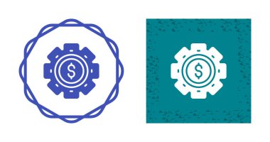 dolar simgesi vektör çizimi içeren dişliler 