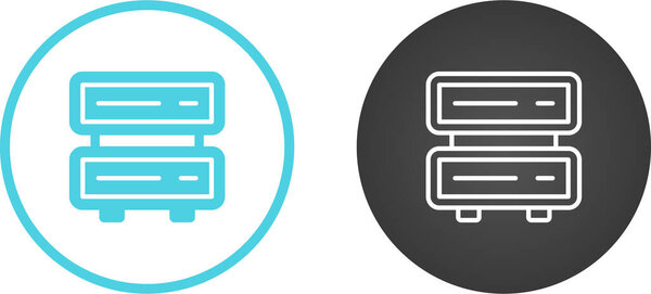 иконки серверов компьютера изолированы на белом фоне, векторная иллюстрация    