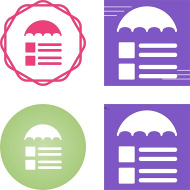 Risk Yönetimi web simgesi vektör çizimi