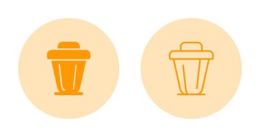 Çöp kutusu vektör illüstrasyonu