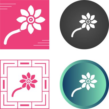 çiçek simgeleri web tablosu beyaz arkaplan üzerine illüstrasyon