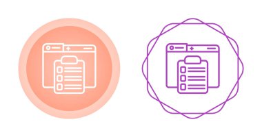 Panoları olan bilgisayar dizinleri ve beyaz arkaplan üzerindeki simgeleri test ediyor 