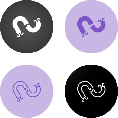 Beyaz arkaplanda izole edilmiş bir dizi kırık kablo simgesi, vektör illüstrasyonu  