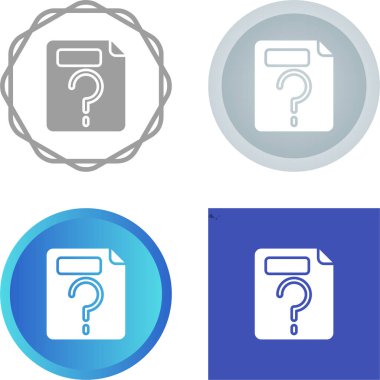 belge simgeleri ayarlandı, vektör illüstrasyonu basit tasarım