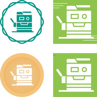 Kopyalama Makinelerinin vektör illüstrasyonu 