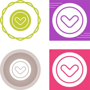 Onay işareti Icons Set, vektör çizim