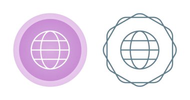 dünya simgeleri ayarlandı, vektör tasarımı