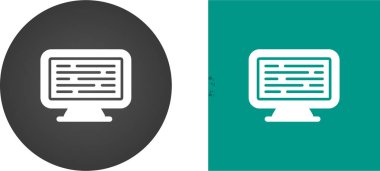 Bilgisayar izleme simgeleri, vektör illüstrasyonu