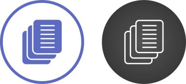 dokümanlar web simgesi vektör illüstrasyonu