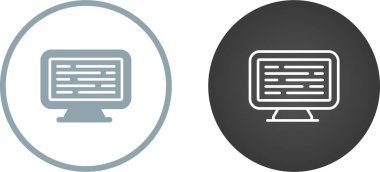 Bilgisayar izleme simgeleri, vektör illüstrasyonu