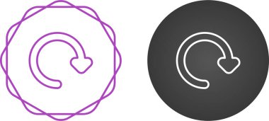 Tazeleme ok düğmesi simgeleri beyaz arkaplanda izole edildi