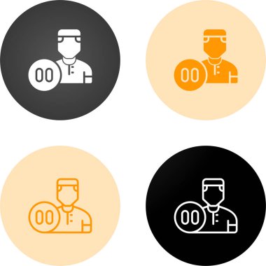 İnsan avatar simgeleri, vektör illüstrasyonu basit tasarım