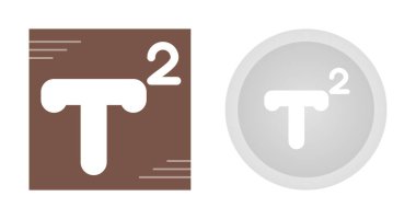 Superscript web simgesi vektör illüstrasyonu