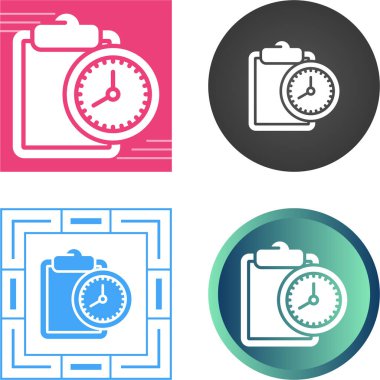 Saat ile programla, doğrusal biçim simgesi. Takvim ve saat, zaman ve randevuyu gösterir 