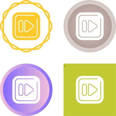  çalma düğmesi simgesi beyaz arkaplanda izole edildi. 