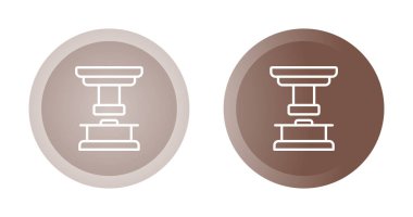 Hidrolik baskı simgeleri ayarlandı, vektör illüstrasyonu 