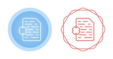belge simgeleri ayarlandı, vektör illüstrasyonu basit tasarım