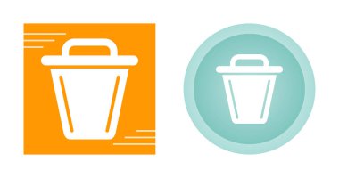 Çöp kutusu vektör illüstrasyonu