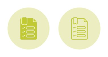 Beyaz Arkaplanda Modern Kontrol Listesi Simgesi, Basit Vektör Tasarımı 