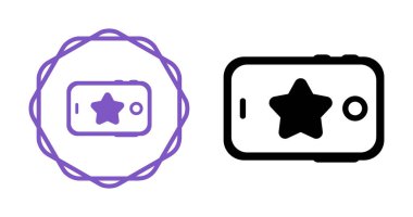 akıllı telefon simgeleri ayarlandı, vektör illüstrasyonu basit tasarım