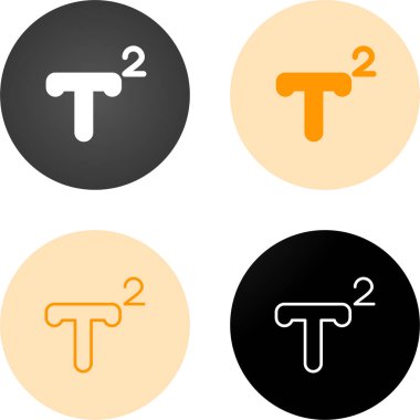 Superscript web simgesi vektör illüstrasyonu