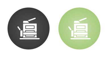 Makina simgelerinin vektör illüstrasyonu 