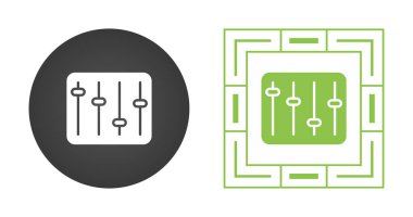 Ekolayzır ağ simgesi vektör illüstrasyonu