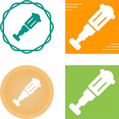 Dijital kullanım için ince çizgi simgeleri, teleskop sembolleri