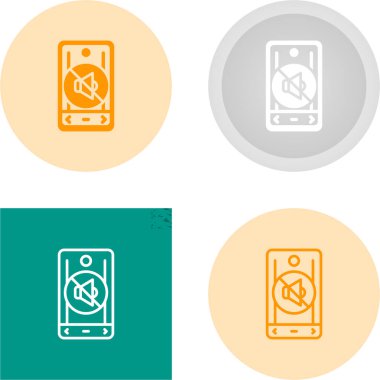 Dilsiz ağ simgesi vektör illüstrasyonu