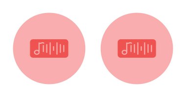 Müzik eşitleyici simgeleri beyaz arkaplanda izole edildi. ses dijital konsol teknolojisi