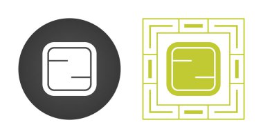 kare simge işareti vektör illüstrasyonu 