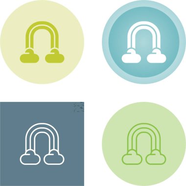 Gökkuşağı simgeleri, basit vektör tasarımı