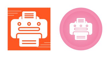 yazıcı vektörü simgeleri basit illüstrasyon