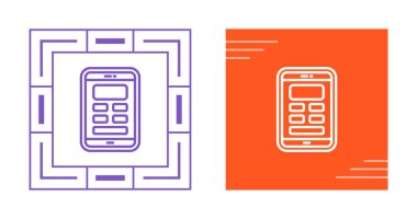 akıllı telefon simgeleri ayarlandı, vektör illüstrasyonu basit tasarım