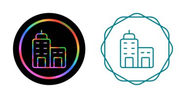 Binalar ikon vektör illüstrasyon tasarımı