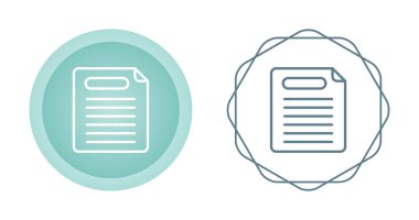 Renkli soyut vektör olarak oluşturulan belge simgesi