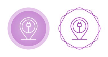 Konum veya harita simgesi simgesi. vektör illüstrasyonu