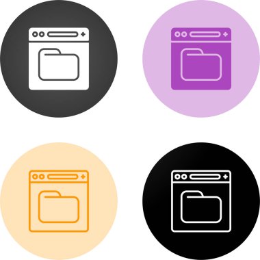 Beyaz arkaplanda izole edilmiş web sayfası simgeleri, vektör illüstrasyonu 