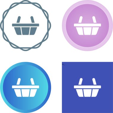 Alışveriş sepeti simgeleri ayarlandı, vektör illüstrasyonu 