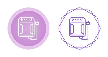 Beyaz arkaplanda izole edilmiş SSD depolama simgeleri, vektör illüstrasyonu   