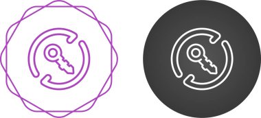 Parola sıfırlama veya güvenlik için anahtar döndürme çizimleri.