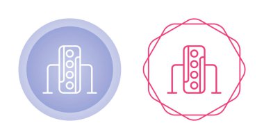 Beyaz arkaplanda hoparlör simgeleri, vektör illüstrasyonu 