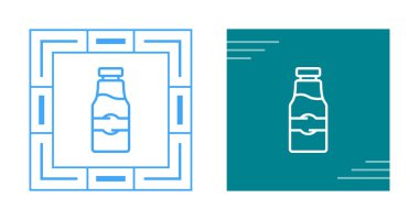 Su şişesi ikonu. Mineral şişe sembolü