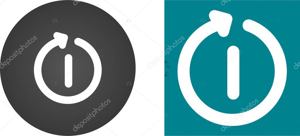 Restart web icon vector illustration