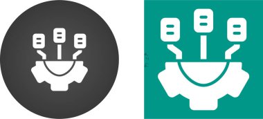 Hizmet simgeleri ayarlandıkça altyapı, vektör illüstrasyonu